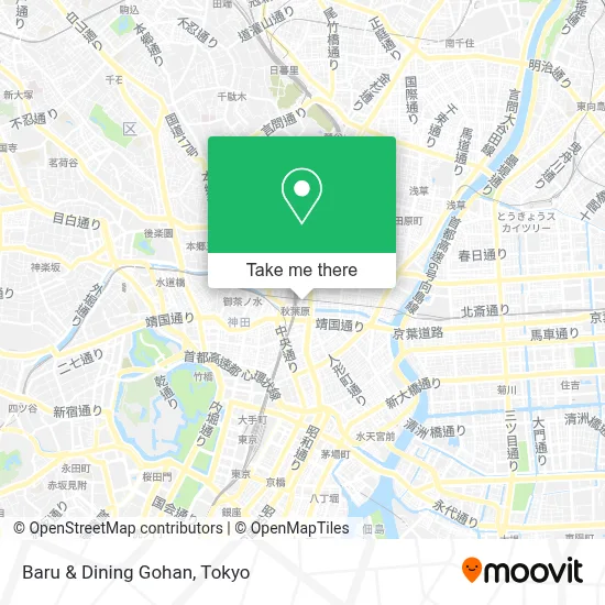 Baru & Dining Gohan map