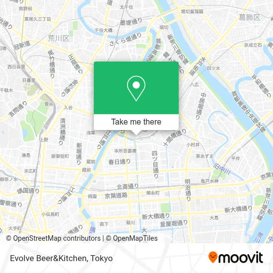 Evolve Beer&Kitchen map
