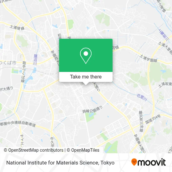 National Institute for Materials Science map