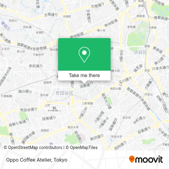 Oppo Coffee Atelier map