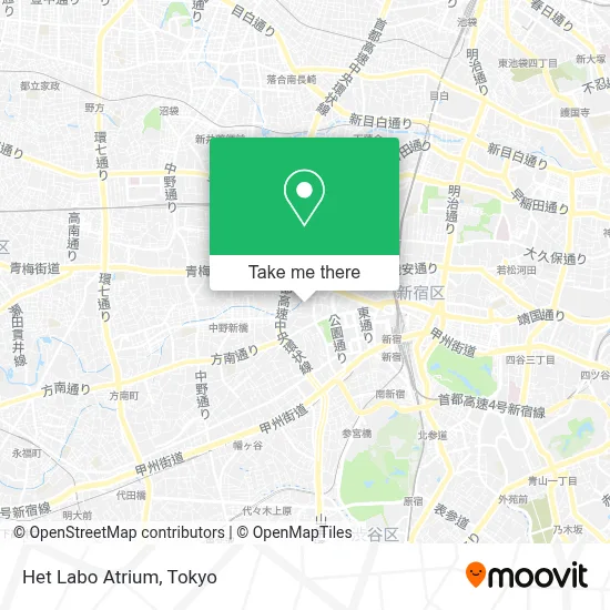 Het Labo Atrium map