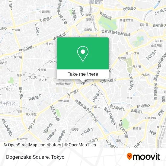 Dogenzaka Square map