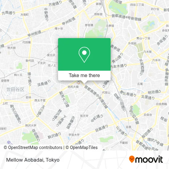 Mellow Aobadai map