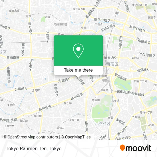 Tokyo Rahmen Ten map