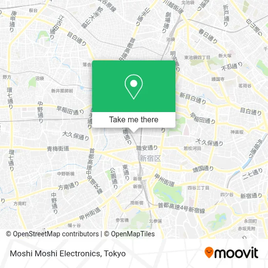 Moshi Moshi Electronics map