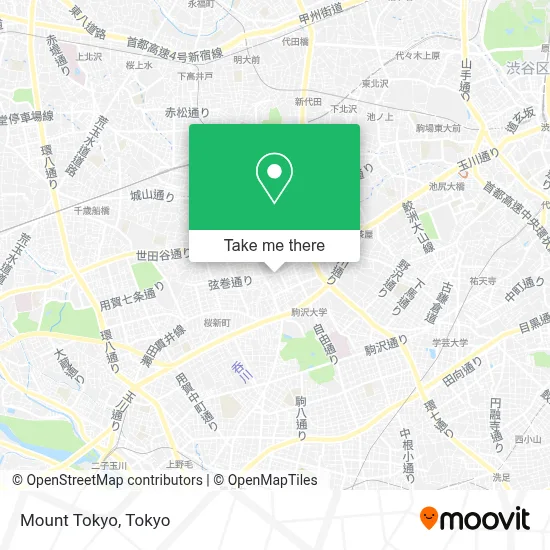 Mount Tokyo map