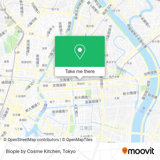 Biople by Cosme Kitchen map