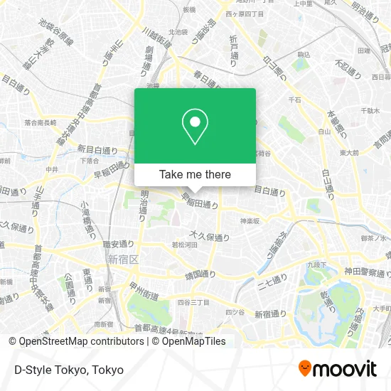 D-Style Tokyo map