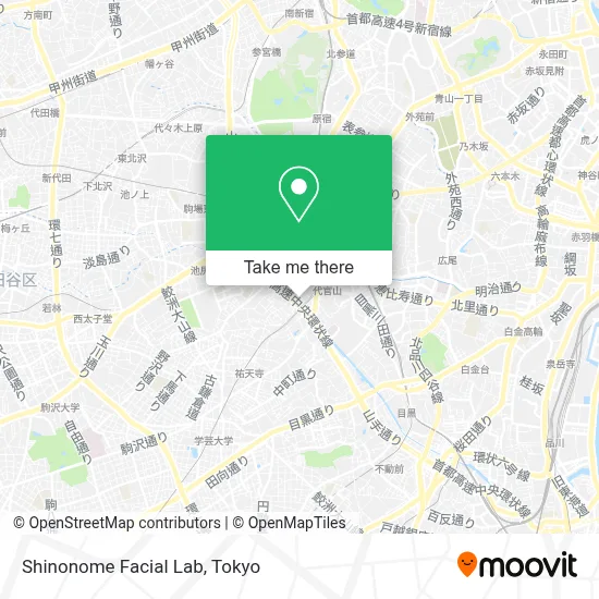 Shinonome Facial Lab map