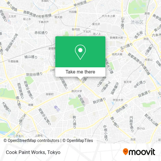 Cook Paint Works map