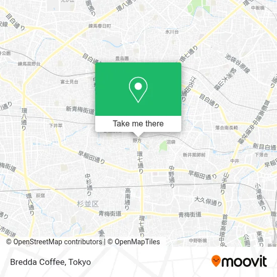 Bredda Coffee map