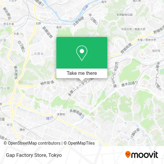 Gap Factory Store map
