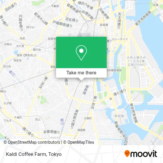 Kaldi Coffee Farm map