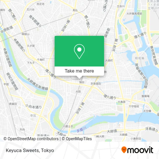 Keyuca Sweets map