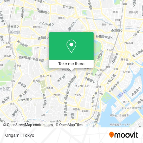 Origami map