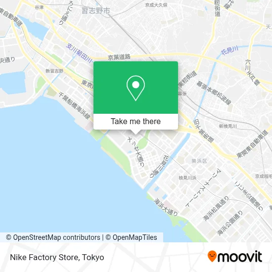 Nike Factory Store map