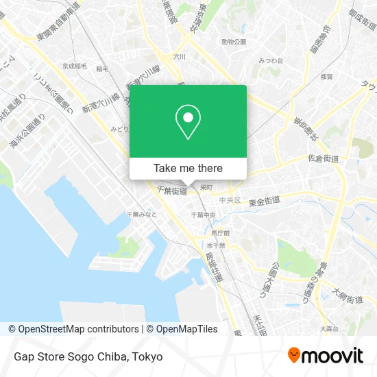 Gap Store Sogo Chiba map