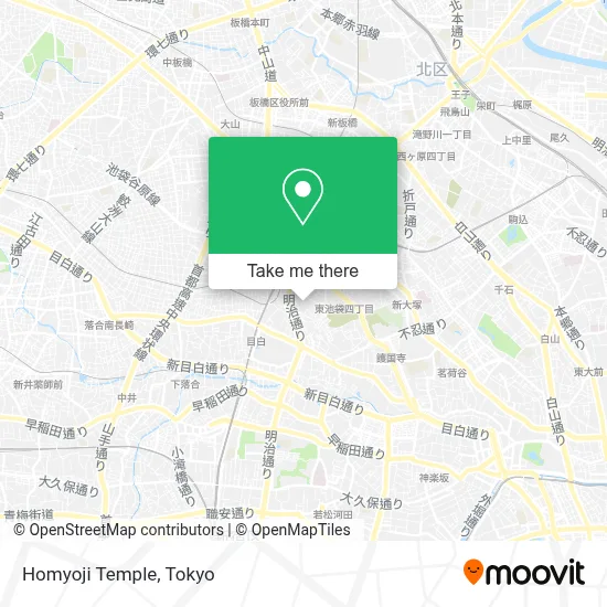 Homyoji Temple map