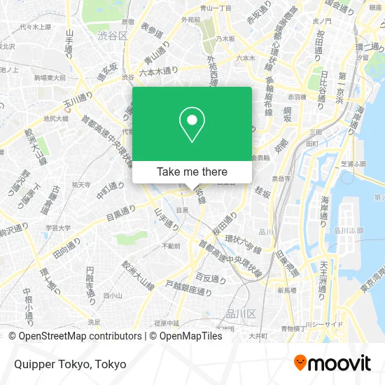 Quipper Tokyo map