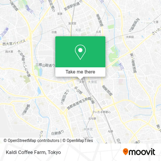 Kaldi Coffee Farm map