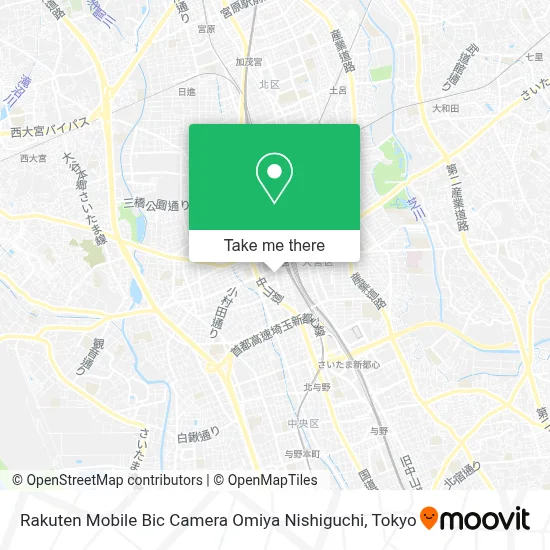 Rakuten Mobile Bic Camera Omiya Nishiguchi map