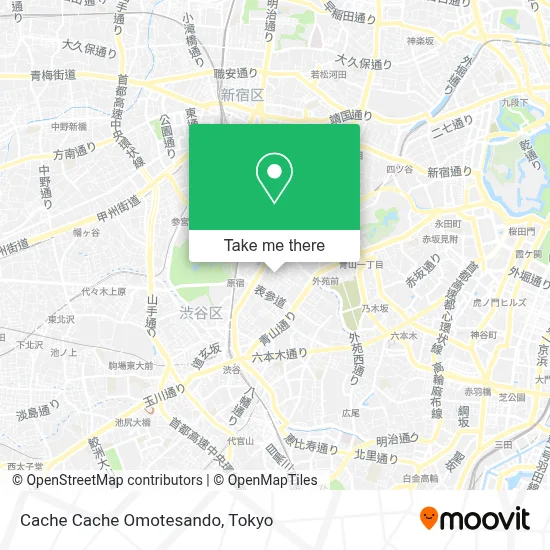 Cache Cache Omotesando map