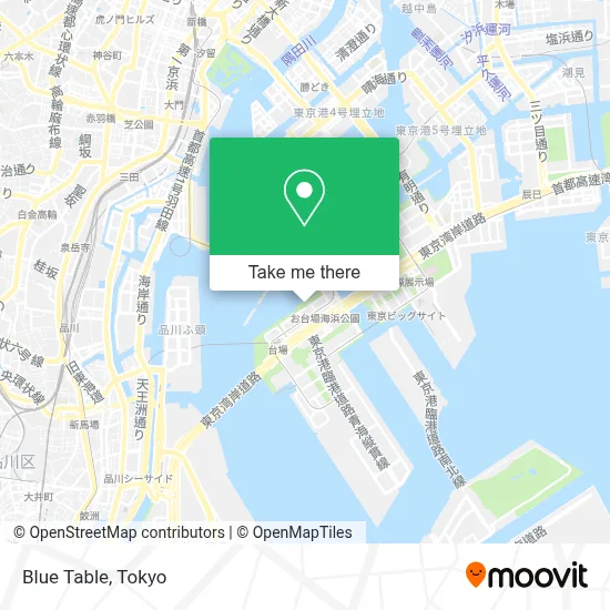Blue Table map