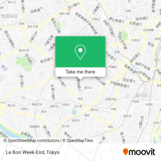 Le Bon Week-End map