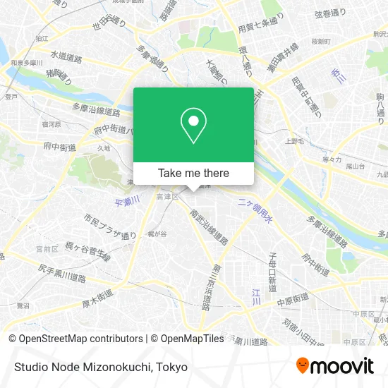 Studio Node Mizonokuchi map