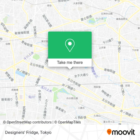 Designers' Fridge map