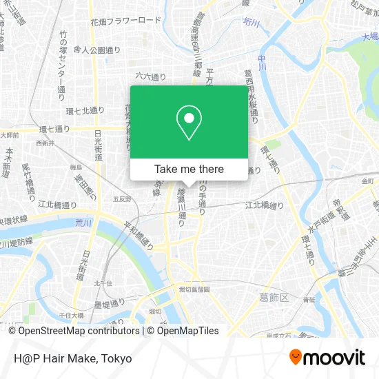 H@P Hair Make map