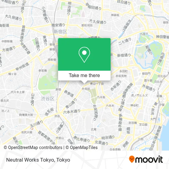 Neutral Works Tokyo map