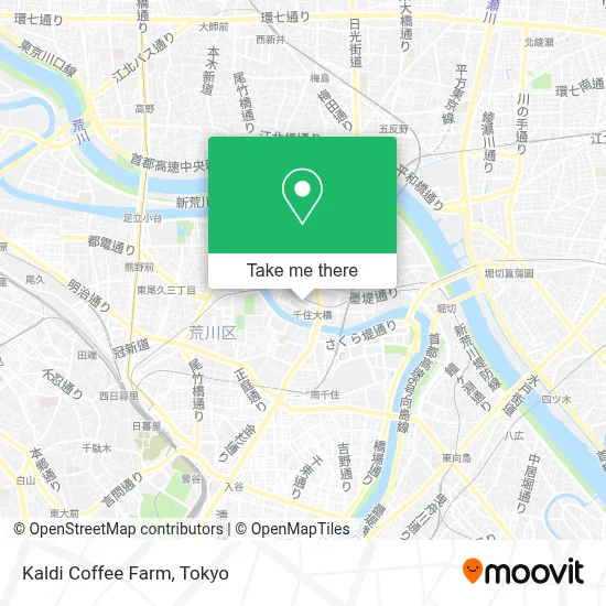 Kaldi Coffee Farm map