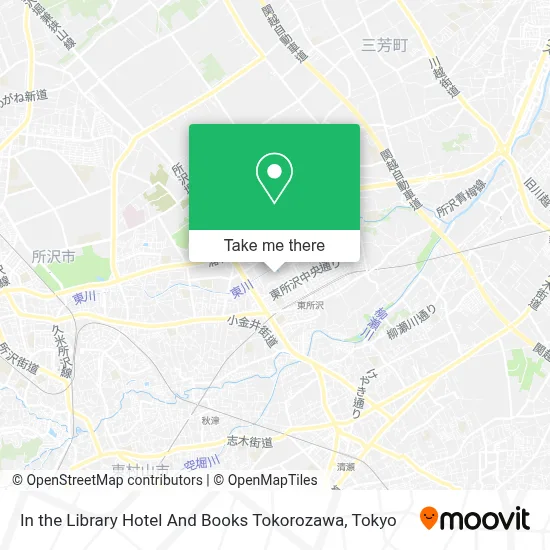 In the Library Hotel And Books Tokorozawa map