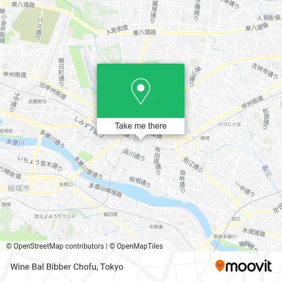 Wine Bal Bibber Chofu map