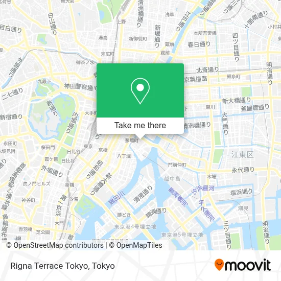 Rigna Terrace Tokyo map