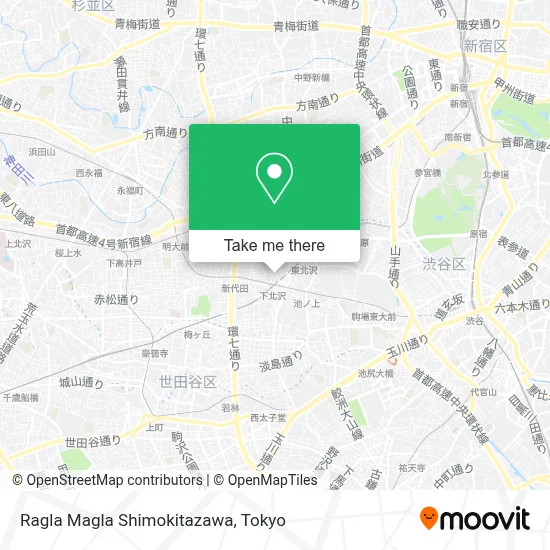 Ragla Magla Shimokitazawa map