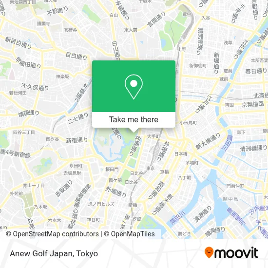 Anew Golf Japan map