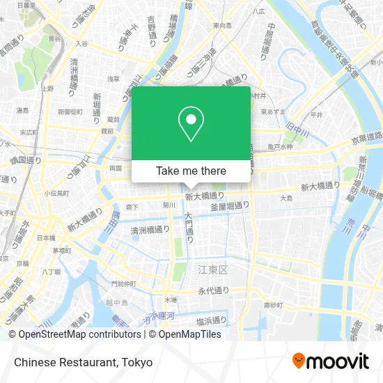 Chinese Restaurant map