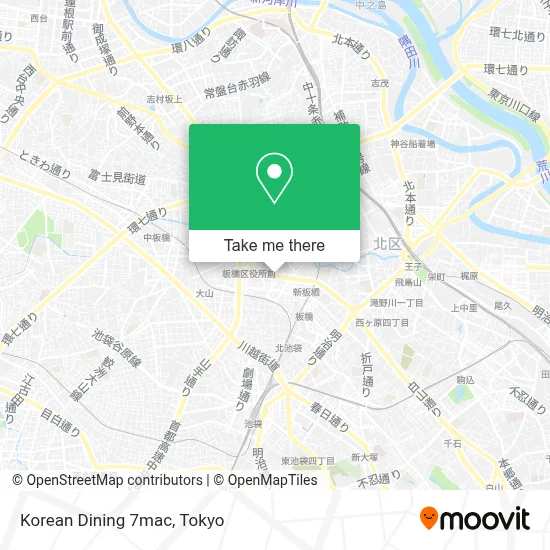 Korean Dining 7mac map