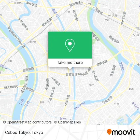 Cebec Tokyo map