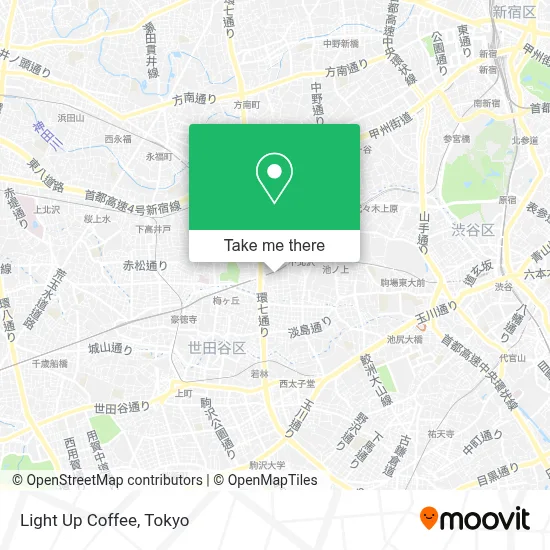Light Up Coffee map