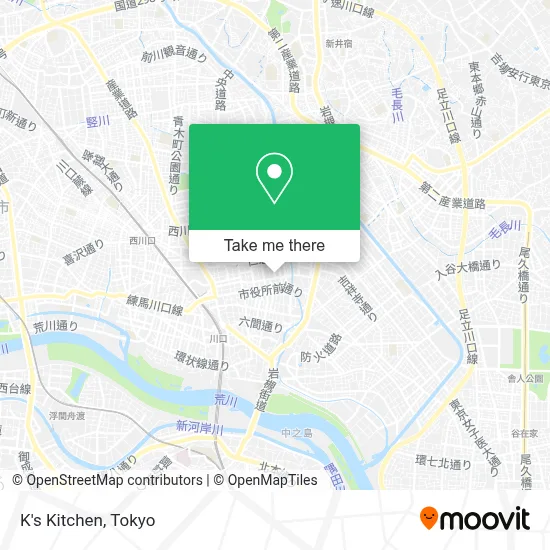 K's Kitchen map