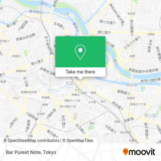 Bar Purest Note map