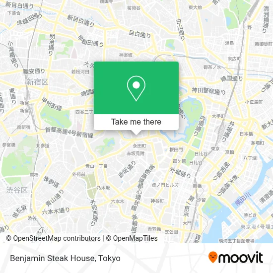 Benjamin Steak House map