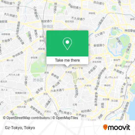 Gz-Tokyo map