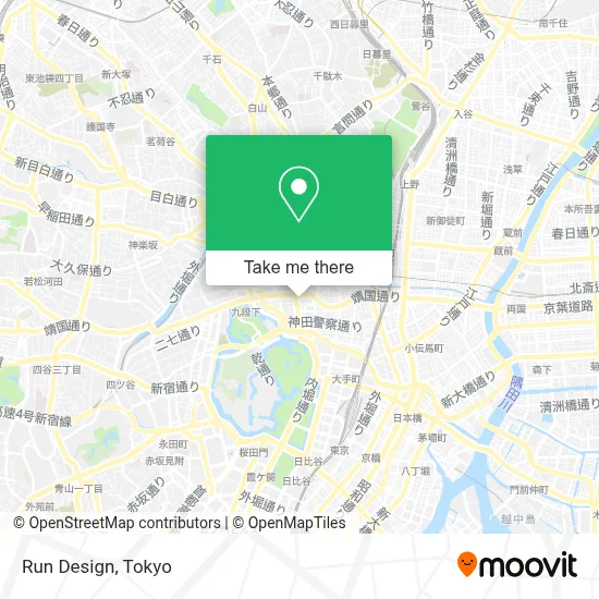 Run Design map