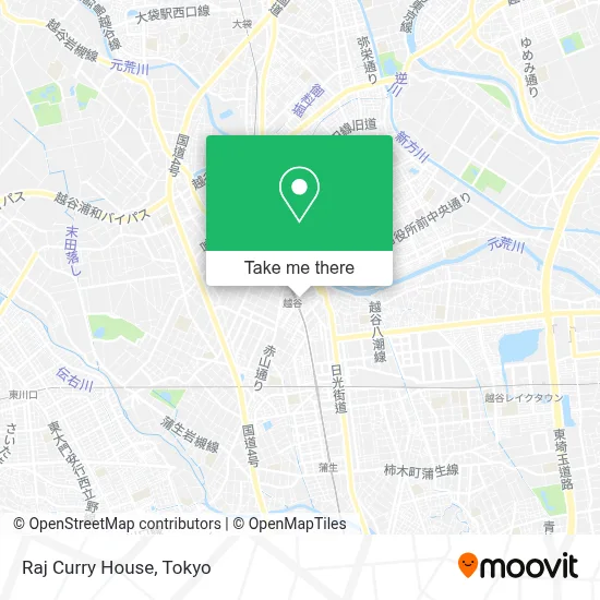 Raj Curry House map