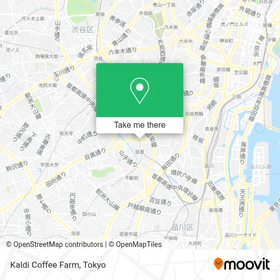 Kaldi Coffee Farm map