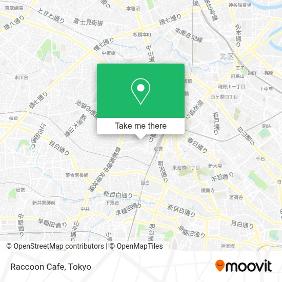 Raccoon Cafe map